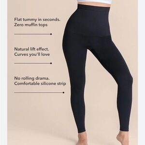 Shapermint Essentials High-Waisted Black Shaping Leggings